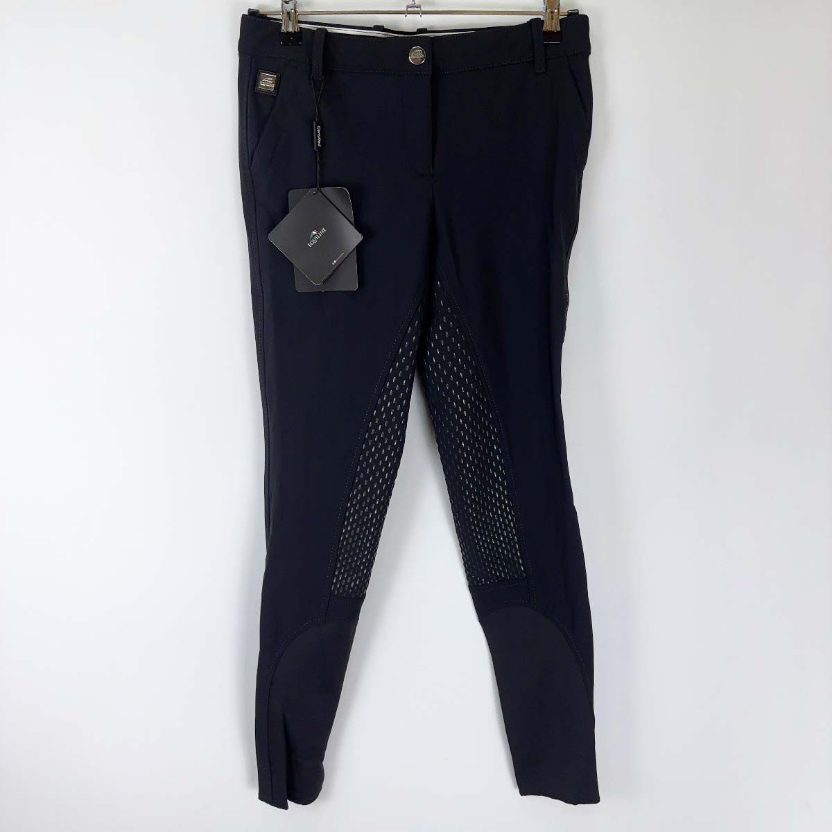 ♥ EQUILINE エクイライン PANTALONE DONNA フルグリップ レギンス I44 ブラック N08987 レディース 乗馬 馬術