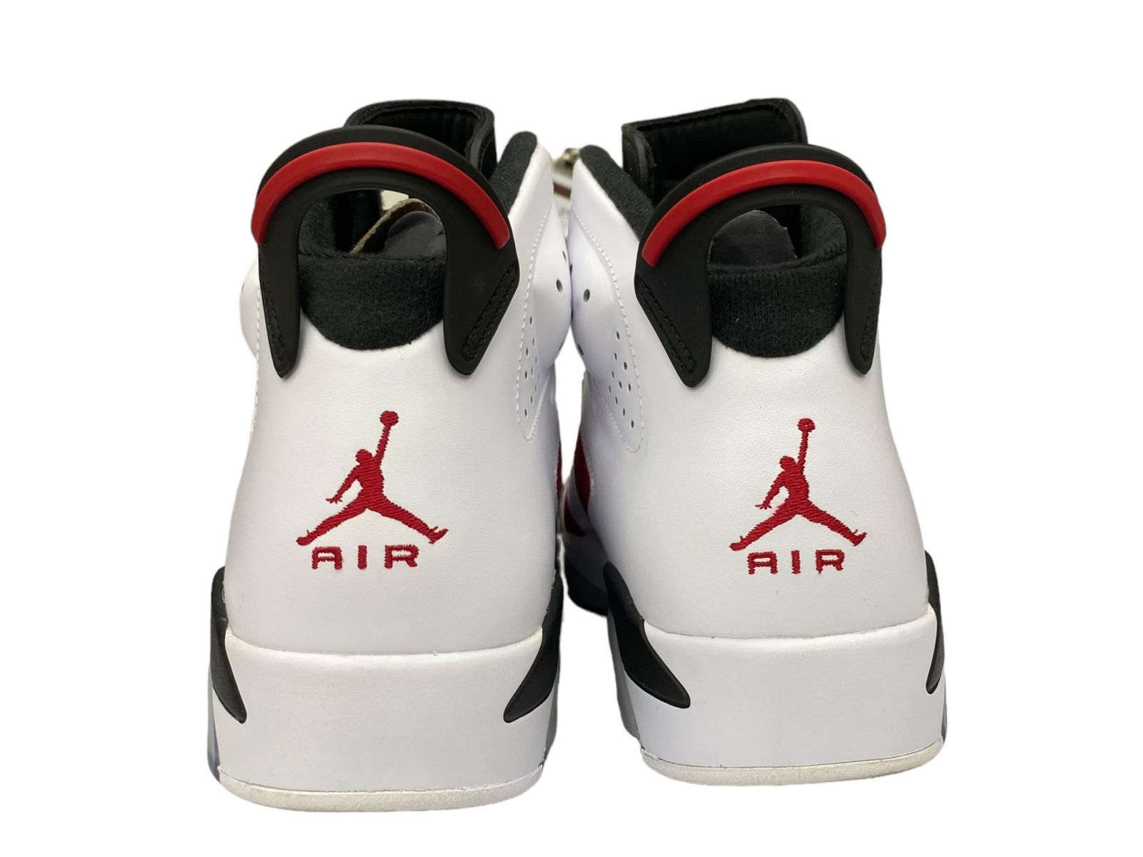 NIKE (ナイキ) AIR JORDAN 6 RETRO エアジョーダン 6 レトロ CARMINE カーマイン スニーカー 384664-160  US10.5 28.5cm ホワイト レッド ブラック メンズ/009 - メルカリ