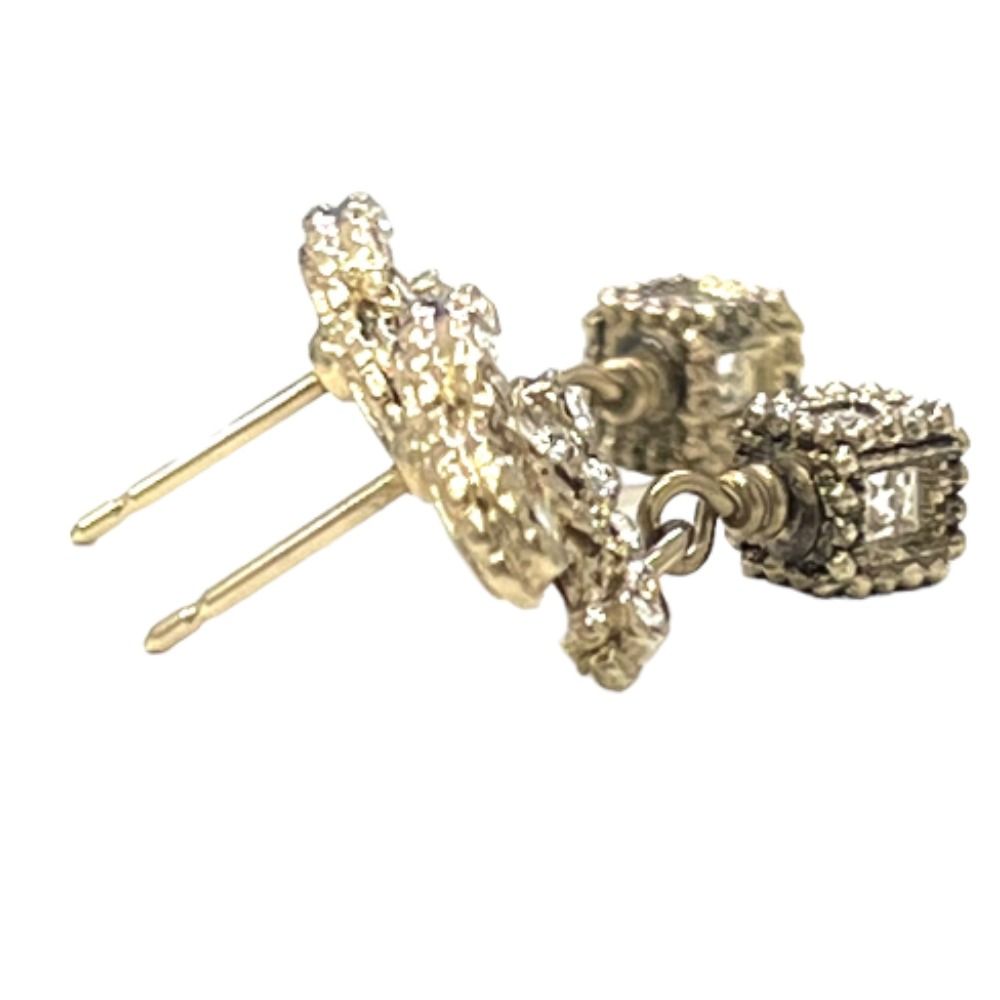 CHANEL シャネル ピアス ココマーク キューブ ラインストーン A11A  