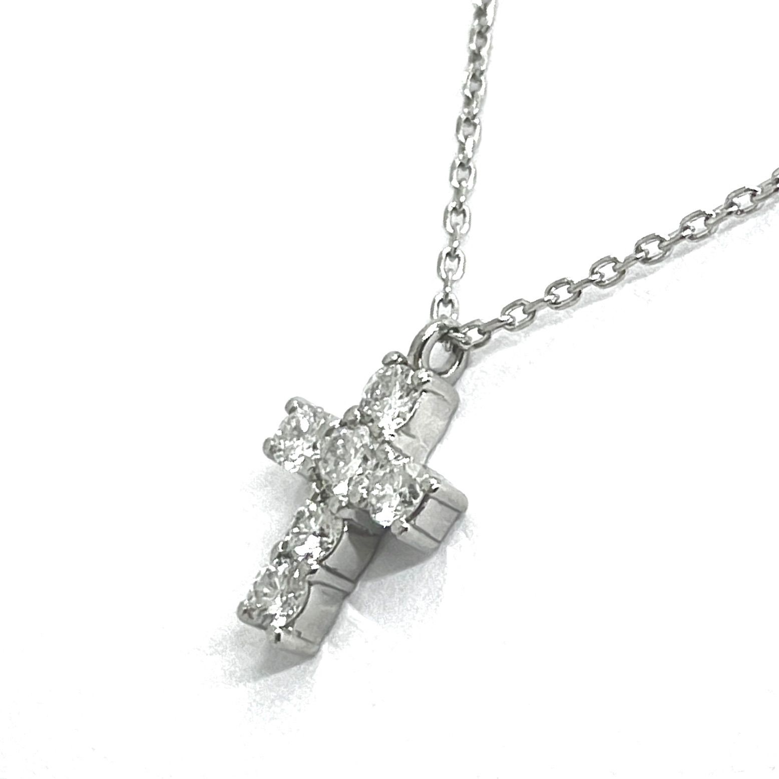 VENDOME AOYAMA / ヴァンドーム青山 クロス ダイヤネックレス Pt900  