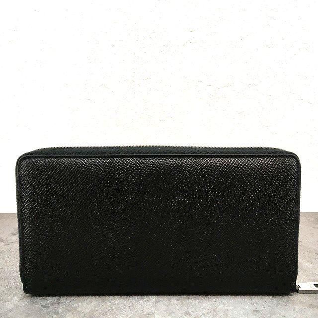 未使用品 DOLCE&GABBANA ジップウォレット 黒 76 76 ☆送料込み☆ 未使用品 DOLCE&GABBANA ジップウォレット 黒