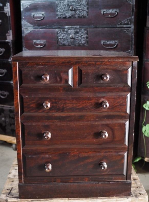 北海道民芸家具 小型チェスト ドロワー 現代モノ 古録展 品番S10812