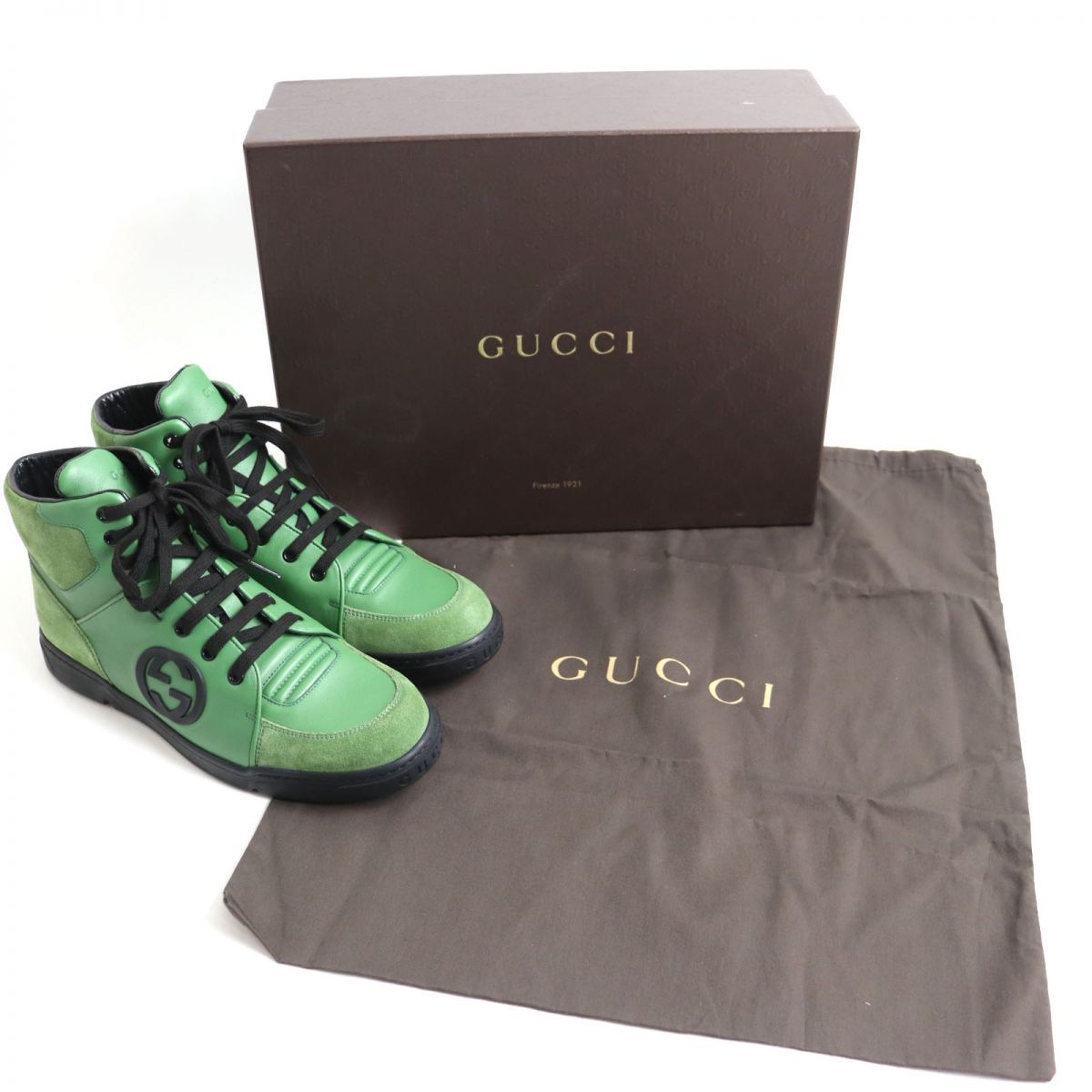 未使用品◇GUCCI グッチ 363731 インターロッキングG スウェード