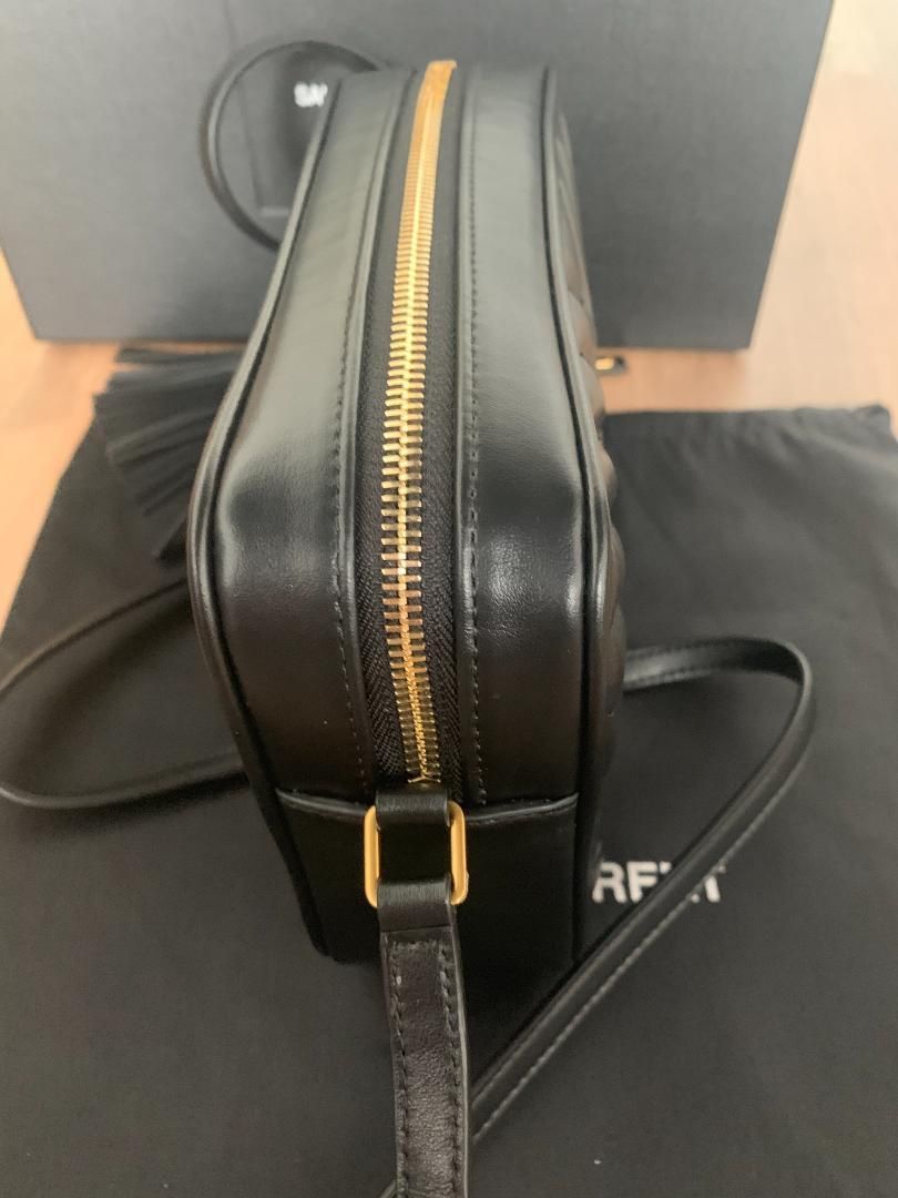YSL 黒 キルティングショルダー ルーカメラバッグ ルー カメラバッグ（レザー／キルティング） ブラック | Saint Laurent