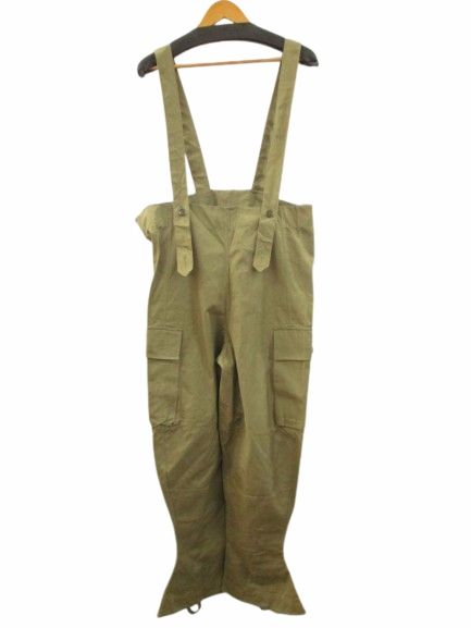 ヴィンテージ VINTAGE イタリア軍 50s モーターサイクルパンツ サスペンダー ユーロミリタリー オリーブ 2