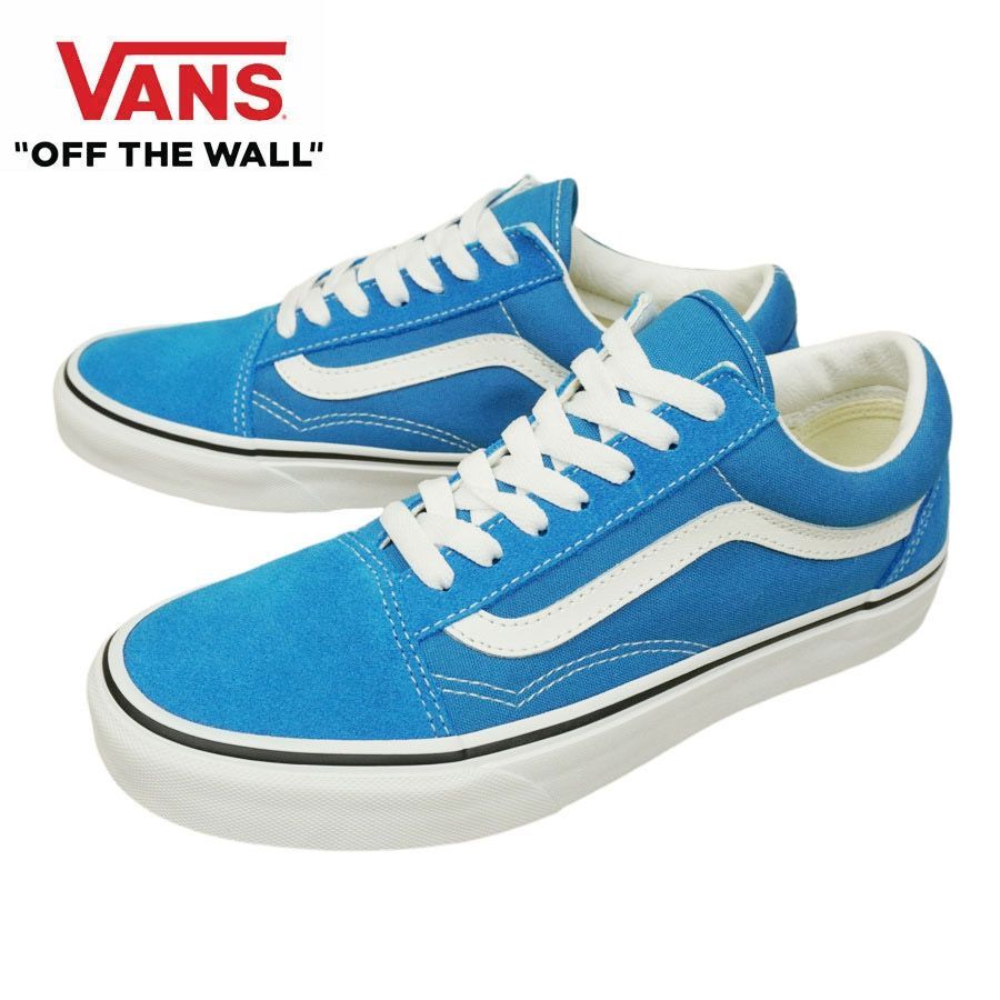 ヴァンズ バンズ VANS 箱なし OLD SKOOL スクール COLOR THEORY MEDITERRANIAN BLUE セオリー メディテレーニアン ブルー スエードレザー 青 ワントーン スニーカー 靴 ローカット