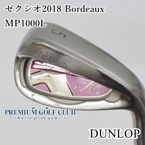 B-ランク レディースユーティリティ ダンロップ ゼクシオ2018 Bordeaux MP1000L L 5番 24度 単品アイアン 3576