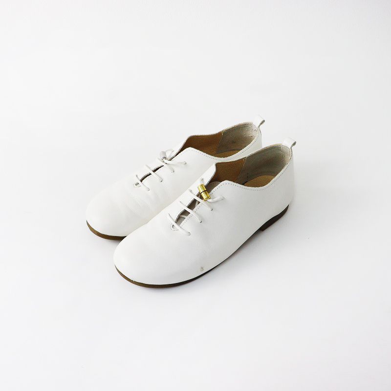かぼちゃの馬車 レースアップシューズ L/ホワイト 24-24..5cm 本