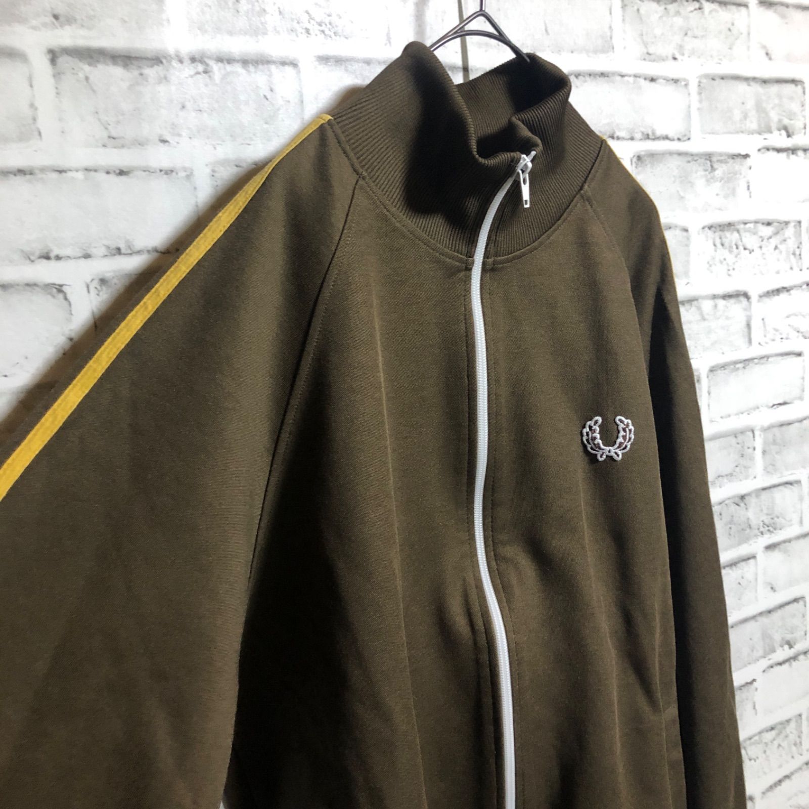 希少ブラウン⭐️90s Fred Perry トラックジャケット/ジャージ XL 刺繍