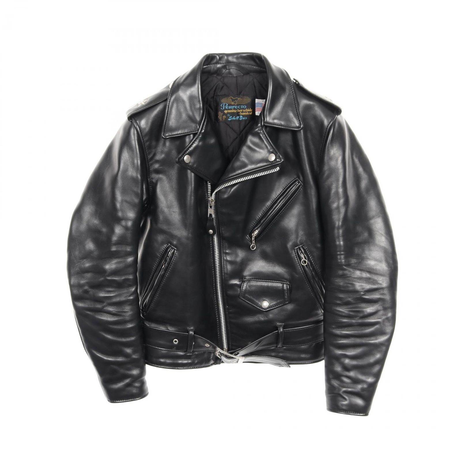 ショット schott ライダースジャケット ダブル レザー ジャケット レディース Used B