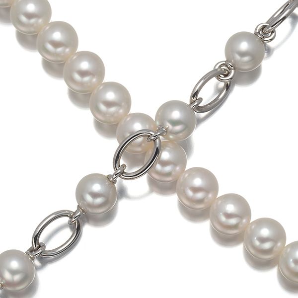ミキモト MIKIMOTO パール ネックレス 真珠5.5～6.0ミリ シルバー