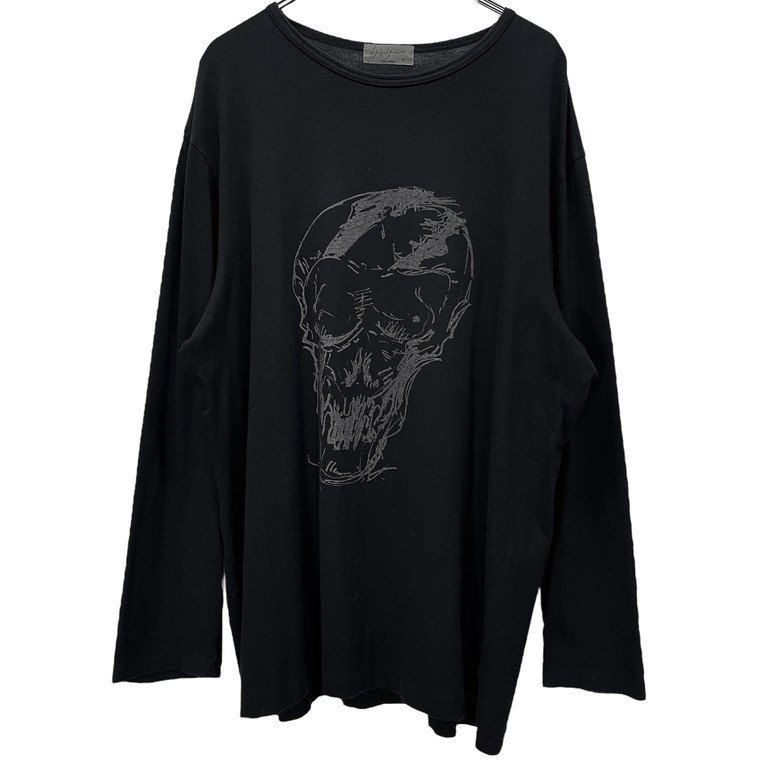 新品 大人気商品  Yohji Yamamoto Pour Homme 17AW 天竺スカルプリントクルー トップス