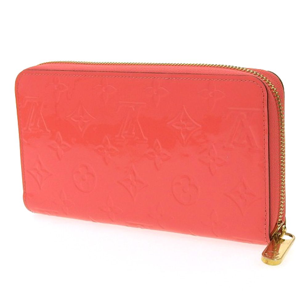 【本物保証】 布袋・箱付 超美品 ルイヴィトン LOUIS VUITTON ヴェルニ ジッピーウォレット ラウンドファスナー長財布 ローズリッチ M93202 LOUIS VUITTON - 【本物保証】 布袋・箱付 超美品 ルイヴィトン LOUIS
