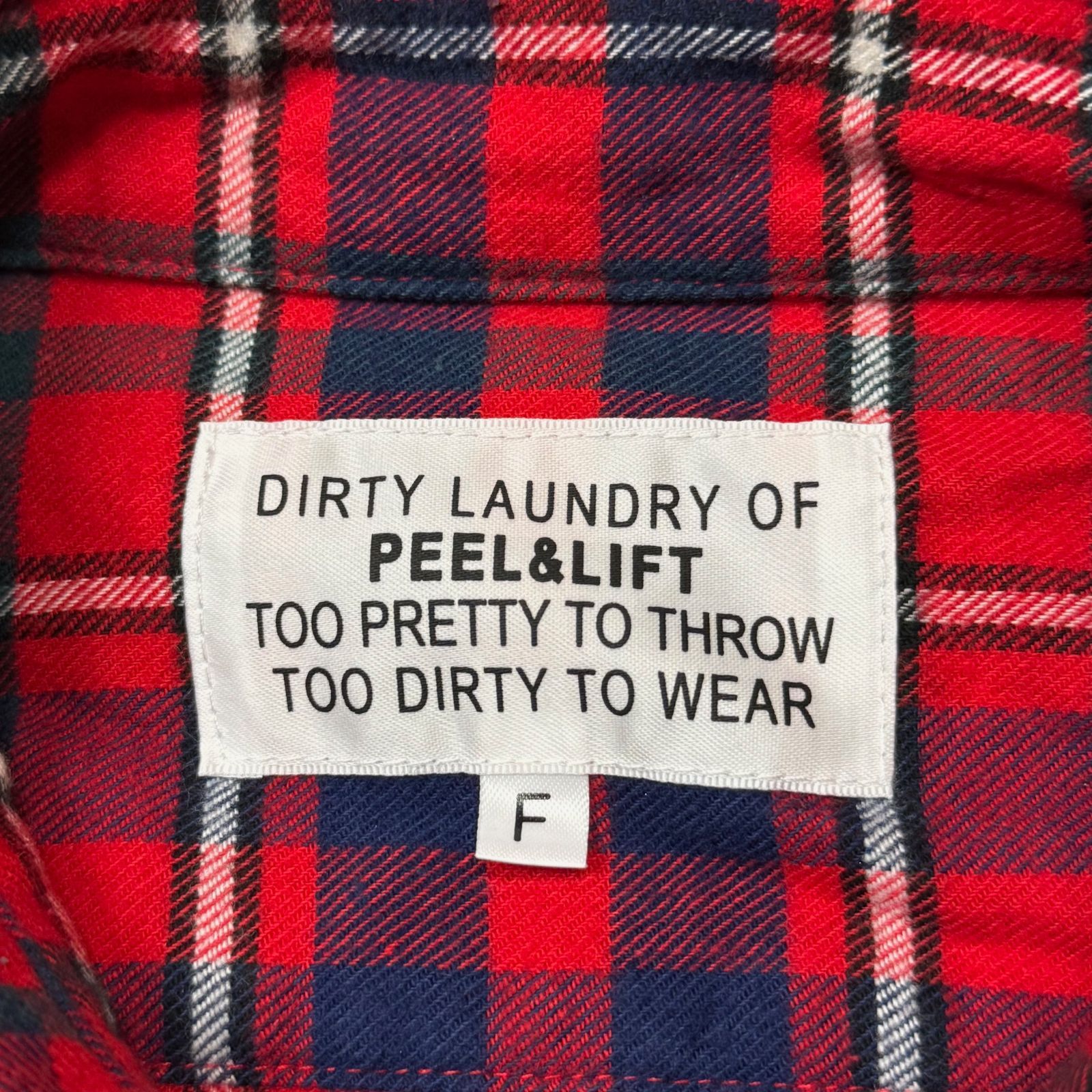PEEL&LIFT チェックネルシャツ Mサイズ PEEL&LIFT tartan flannel work shirt エリオットタータン