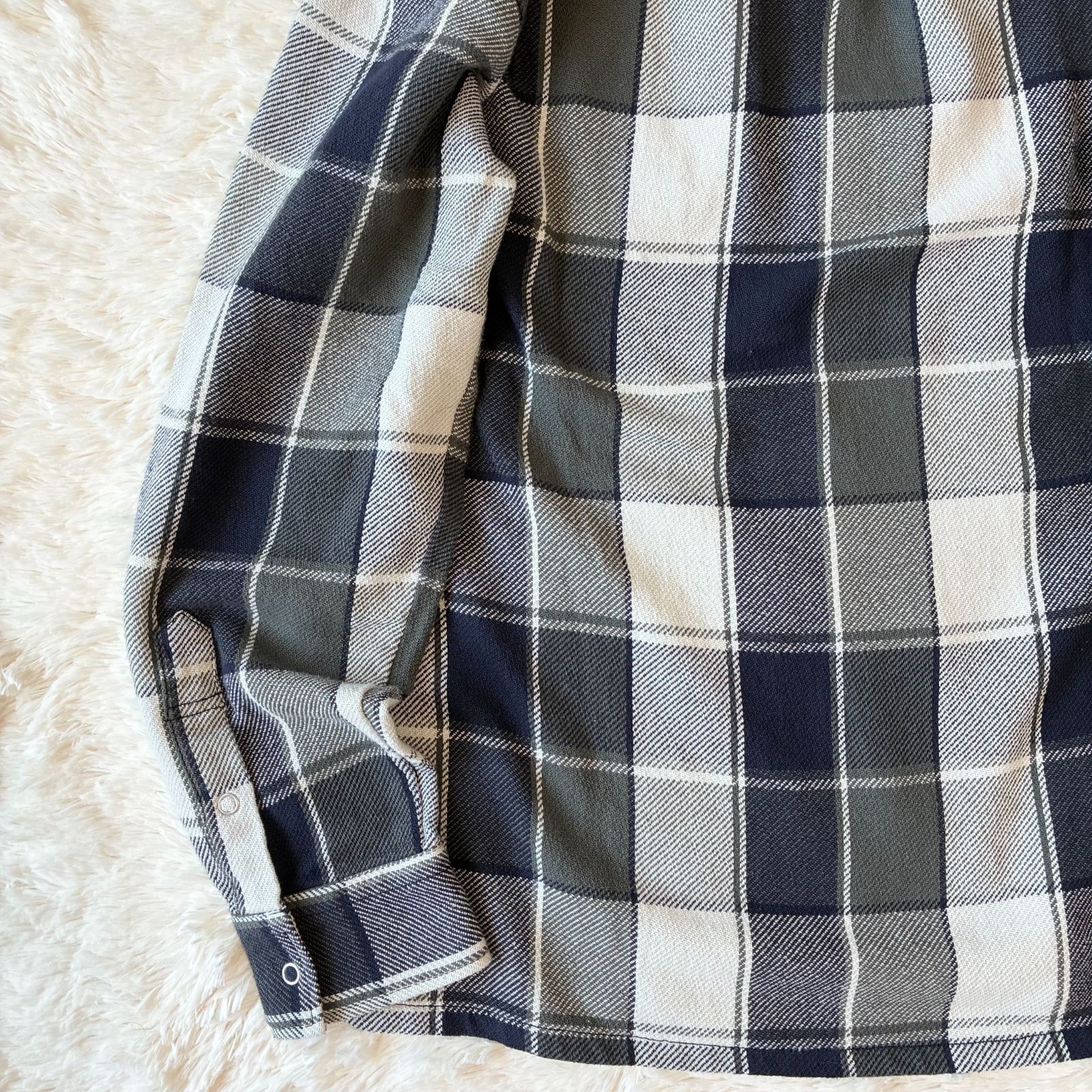 新品タグ付】未使用 SEQUEL シークエル CHECK NEL SHIRT (SQ-21AW-SH