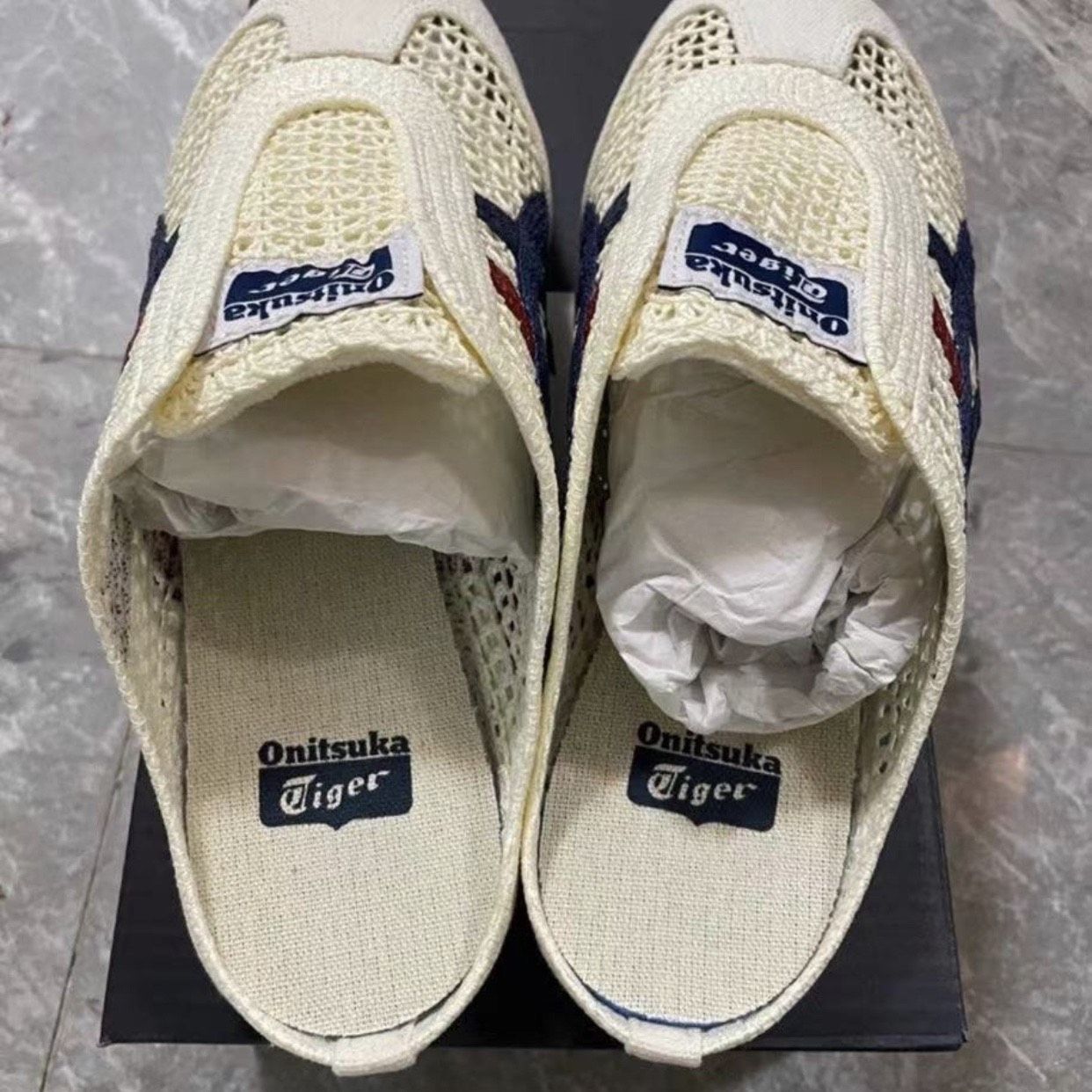 Onitsuka Tiger オニツカタイガー ミュール MEXICO 66 SABOT CREAM MAKO BLUE メキシコ66 サボ クリーム マコブルー メンズ レディース 男女共用