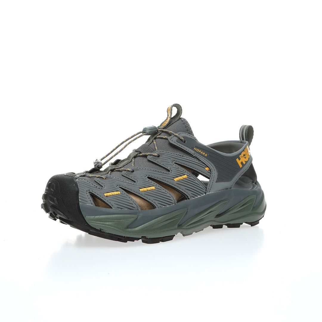 ホカオネオネ HOKA ONE Hopara 1106534 CYHY グレー 水陸両用 アウトドア ブラック トレッキング マウンテンサンダル スニーカー 即 OK