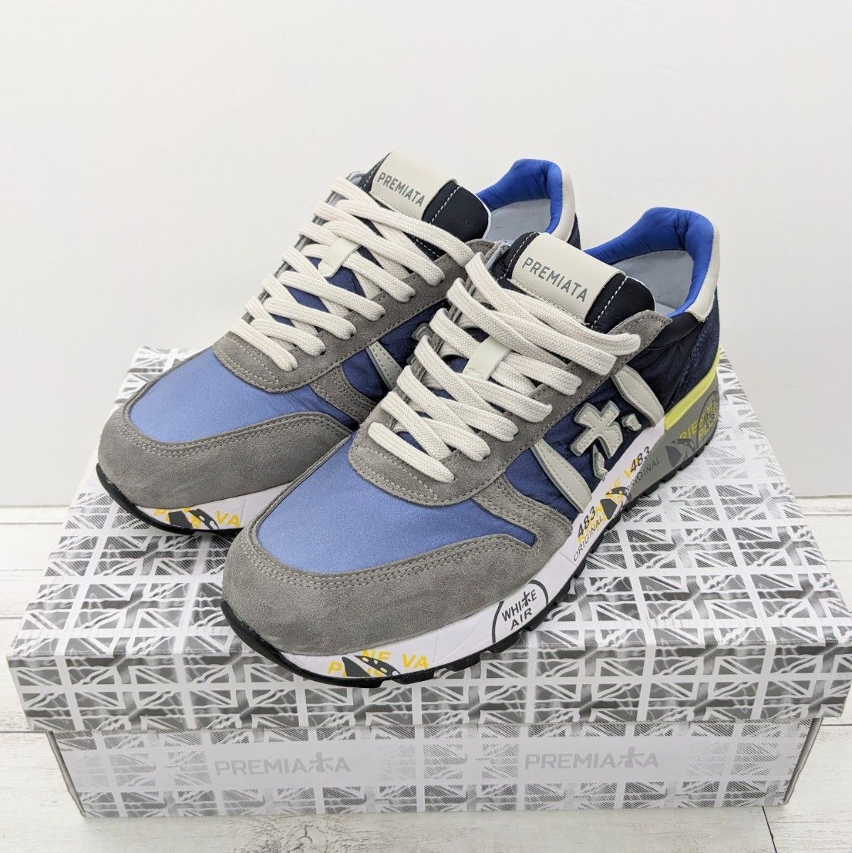 プレミアータ PREMIATA スニーカー LANDER ランダ― グレー 4587