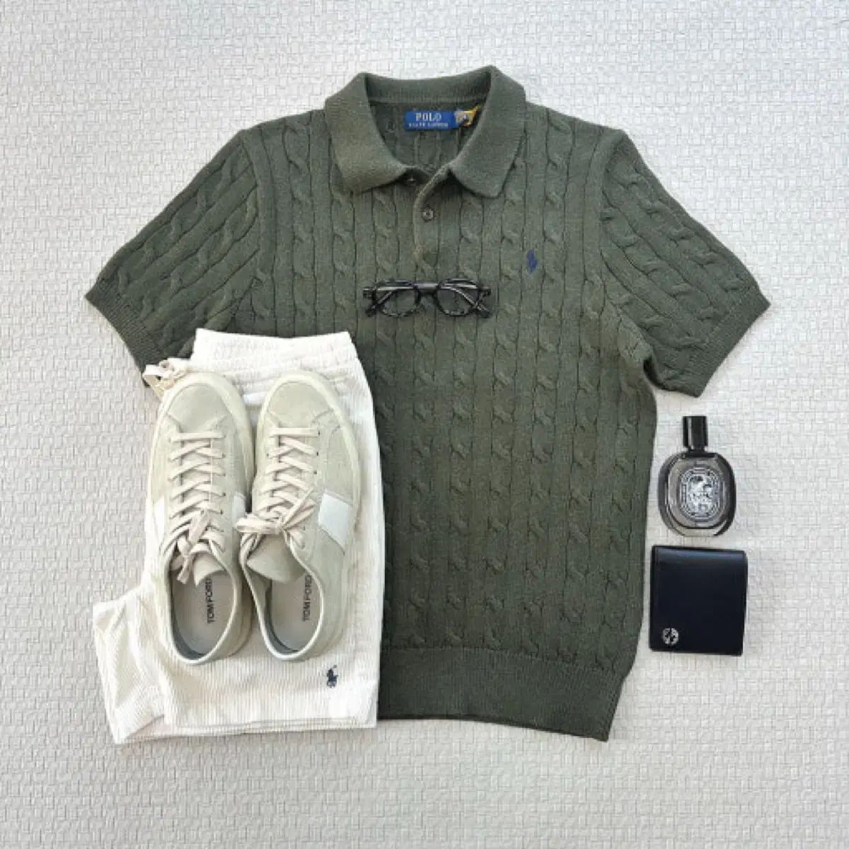 ポロ Ralph Lauren ラルフローレン ケーブル 半袖 ニット セーター