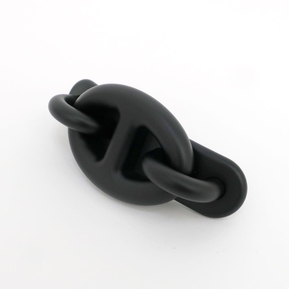 名東】エルメス トリ マイヨンPM バレッタ 黒 ブラック