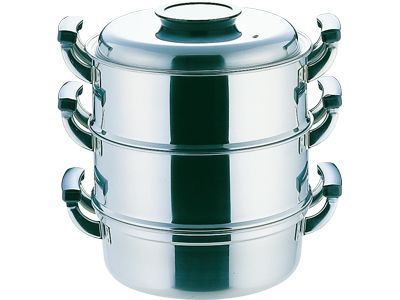 PE丸型蒸し器 2段29cm (033008-003)