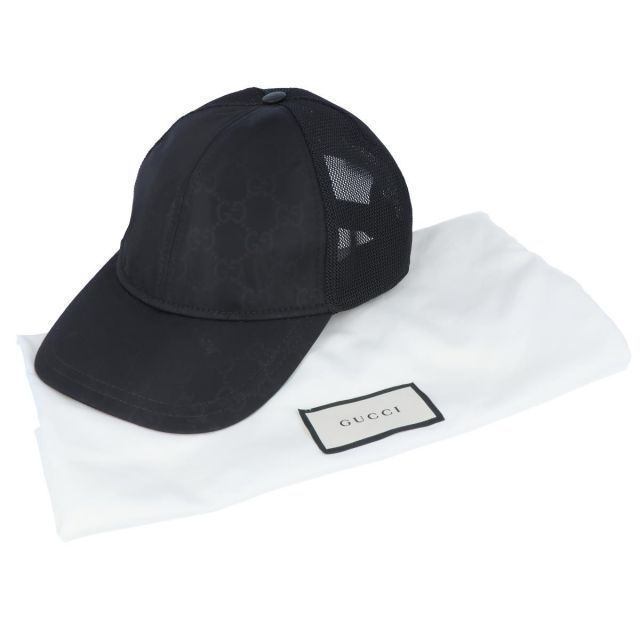 GUCCI】グッチ ベースボールキャップ GG ナイロン Sサイズ 510950