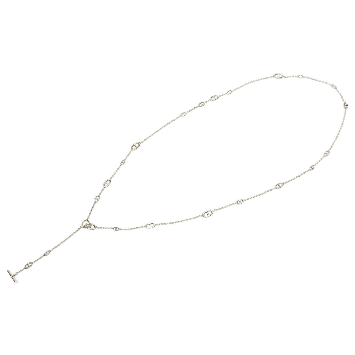 エルメス/HERMES シェーヌダンクル ファランドール 160 ネックレス Sv  