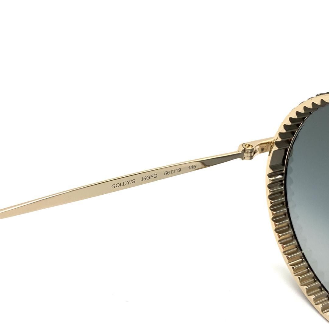 【未使用品】JIMMY CHOO ゴールドラウンドサングラス　付属品付き ジミー チュー JIMMY CHOO サングラス レディース メンズ