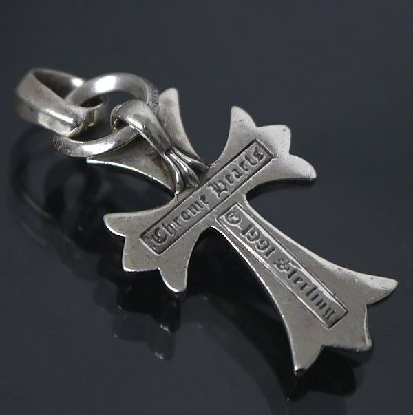 CHROME HEARTS クロムハーツ スモールCHクロス ウィズ ベイル ペンダント トップ シルバー SV 925 100642