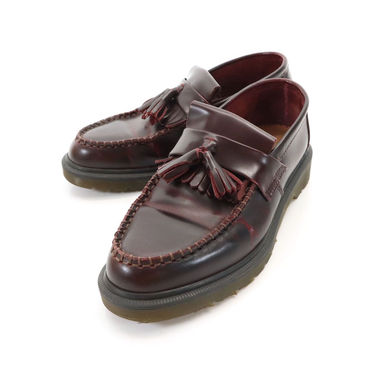 Dr.Martens ドクターマーチン イングランド製 タッセル ローファー UK4 レッド系 レディース 古着
