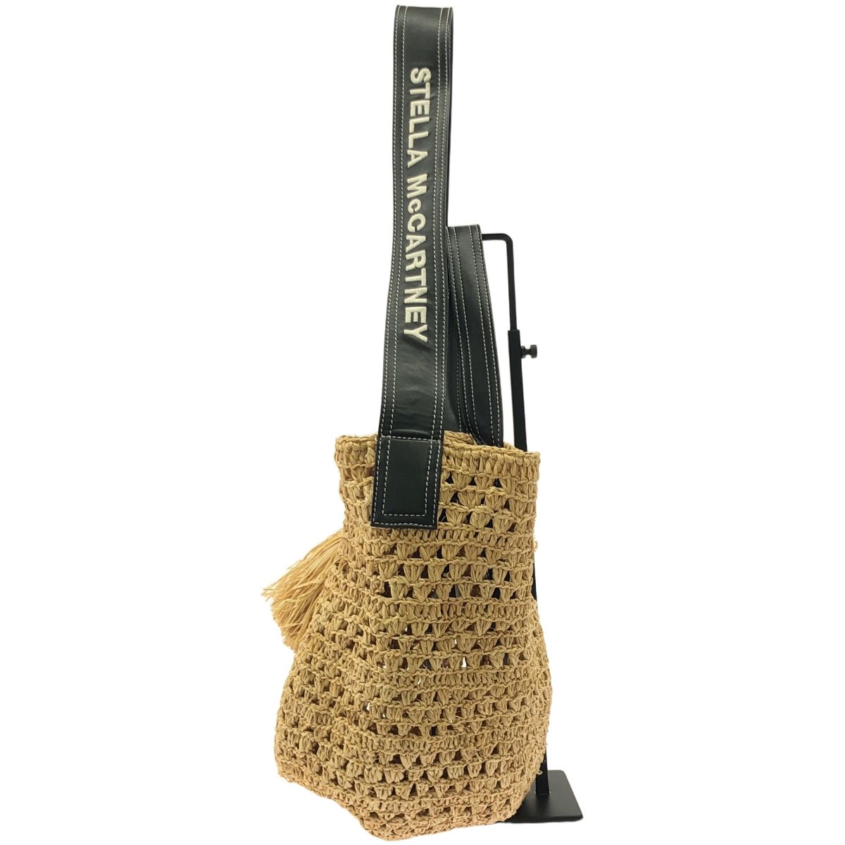 美品 STELLA McCARTNEY ラフィアロゴ かごバッグ ハンドバッグ Raffia Bags