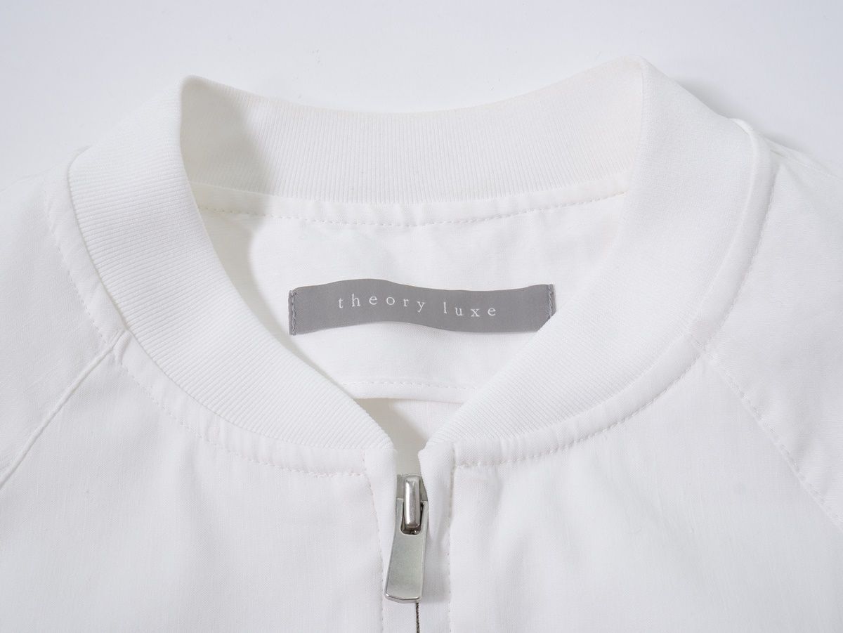 美品✨ セオリーリュクス Crisp Linen Dipti ブルゾン 洗える Theory luxe - セオリーリュクス Crisp Linen ブルゾン 洗える Mの通販