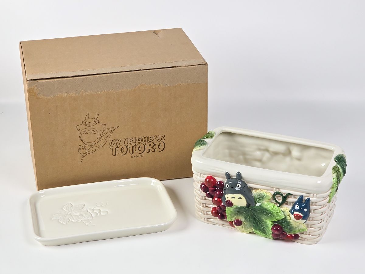 未使用 ベネリック となりのトトロ 工場 陶器プランター トトロぶどう