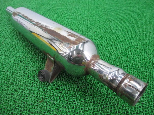 エストレヤ サイレンサーマフラー K396 カワサキ 純正 中古 バイク 部品 エストレア BJ250A 穴あき無し 修復素材に cY エストレヤ サイレンサーマフラー K396 カワサキ 純正 中古 バイク