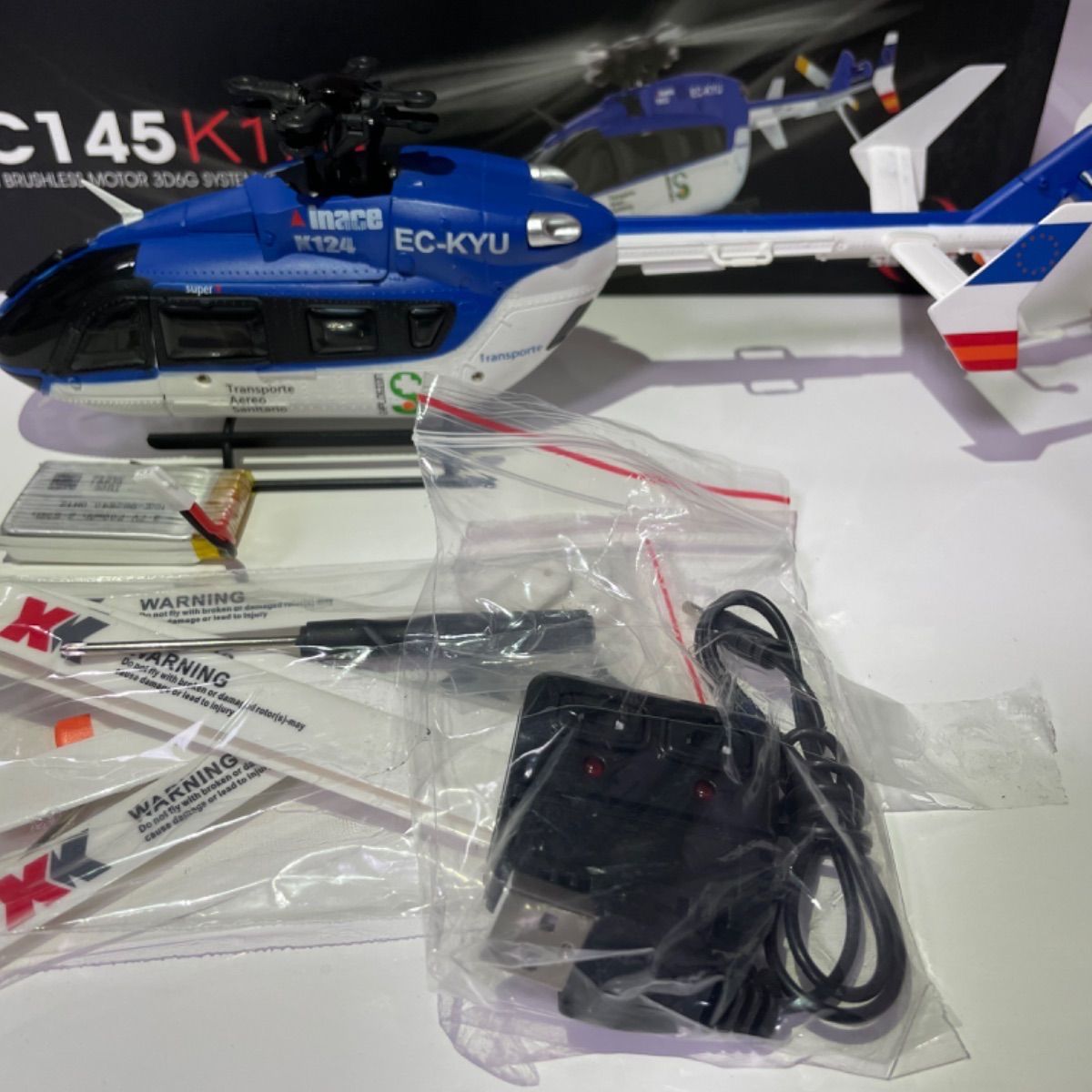 新品】XK K124 ラジコンヘリ 送信機レス - メルカリ