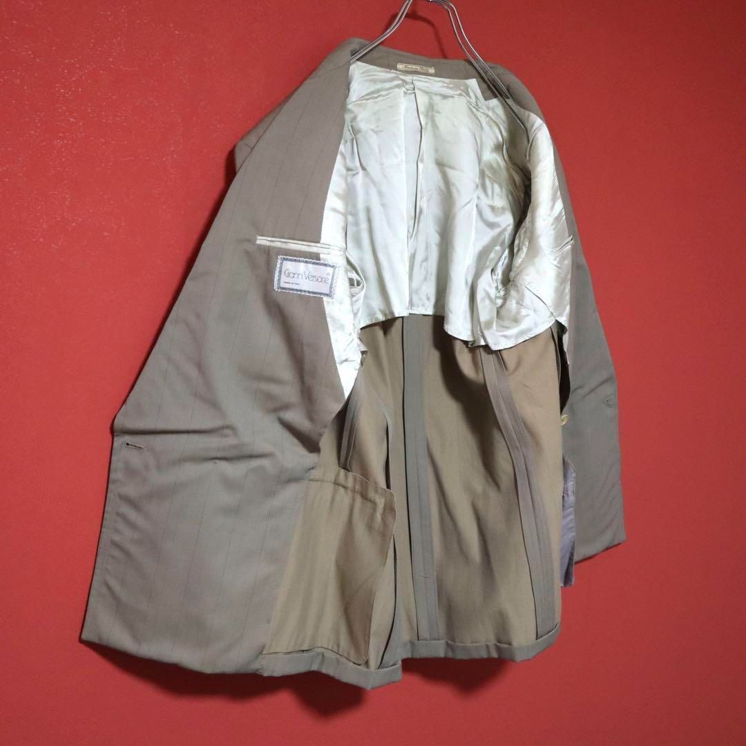 Gianni Versace 80s striped beige jacket - メルカリ