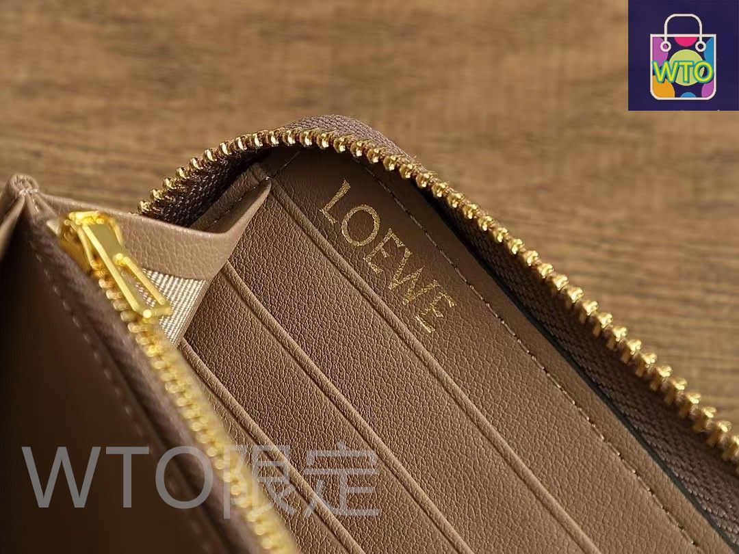 LOEWE サイフ ロエベ 二つ折り財布 ブラウン イエロー レディース LOEWE