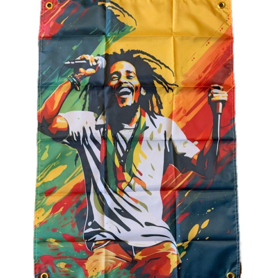 Bob Marley フラッグ 旗 ナイロン地 Ⅱ 飾り物 レゲエ ラスタ 布 レゲエ reggae ONELOVE - メルカリ