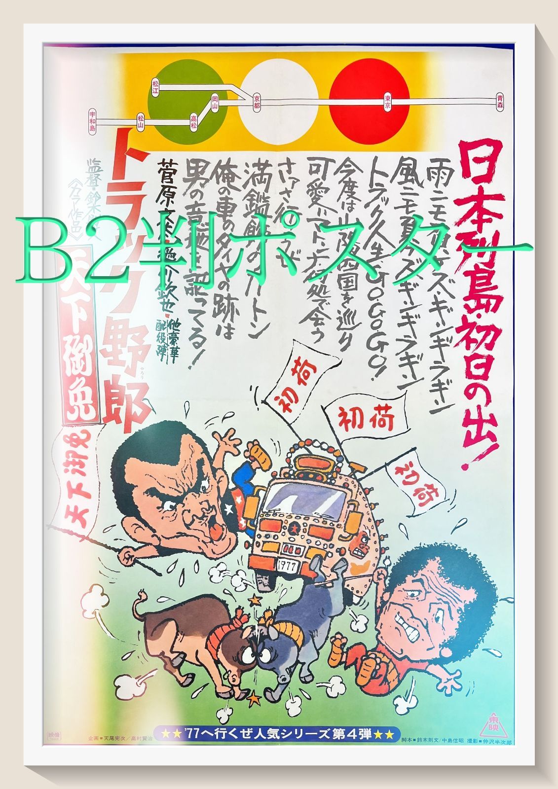 トラック野郎 天下御免 映画B2判オリジナルポスター