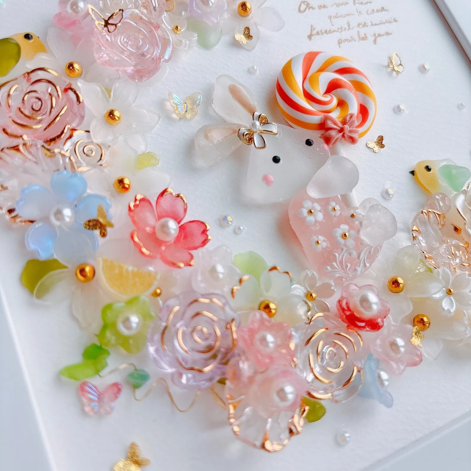 シーグラスアート　うさぎ　雑貨　インテリア　可愛い　花　パステル シーグラスアート うさぎ 雑貨 インテリア 可愛い 花 パステル | Shop
