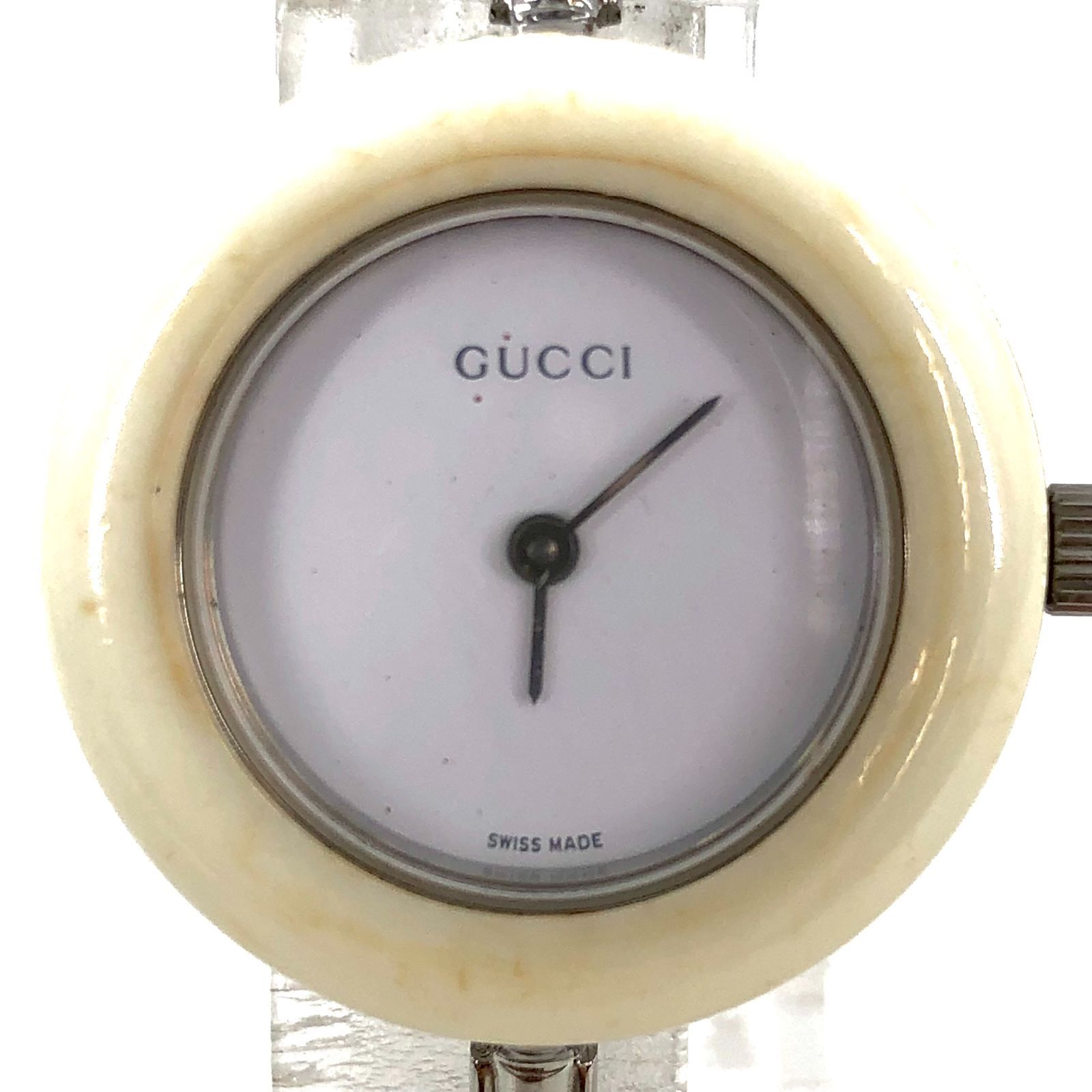 GUCCI / グッチ 11/12.2L レディース腕時計 チェンジベゼル 稼働品 GUCCIチェンジベゼル 11/12.2 シルバー レディース 腕時計