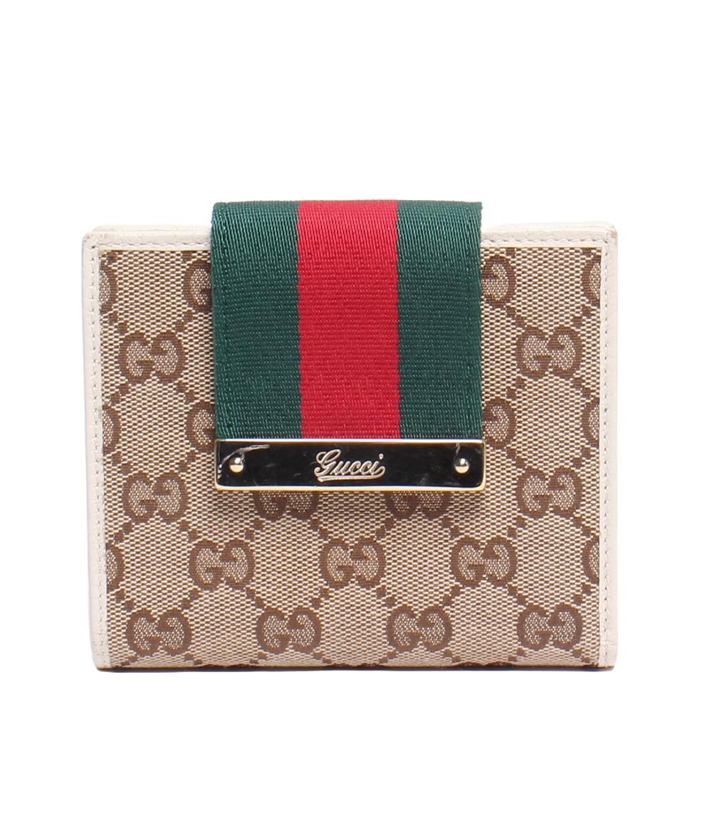 GUCCI オフィディア　財布　二つ折り財布　シェリーライン　GGキャンバス GGスプリーム グッチ　GGロゴ
