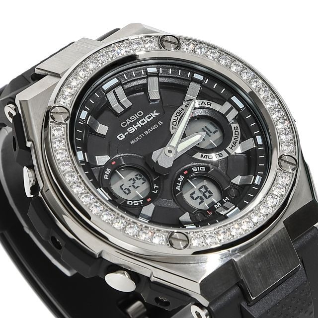G-SHOCK GST s110 大粒CZダイヤ（キュービックジルコニア）G