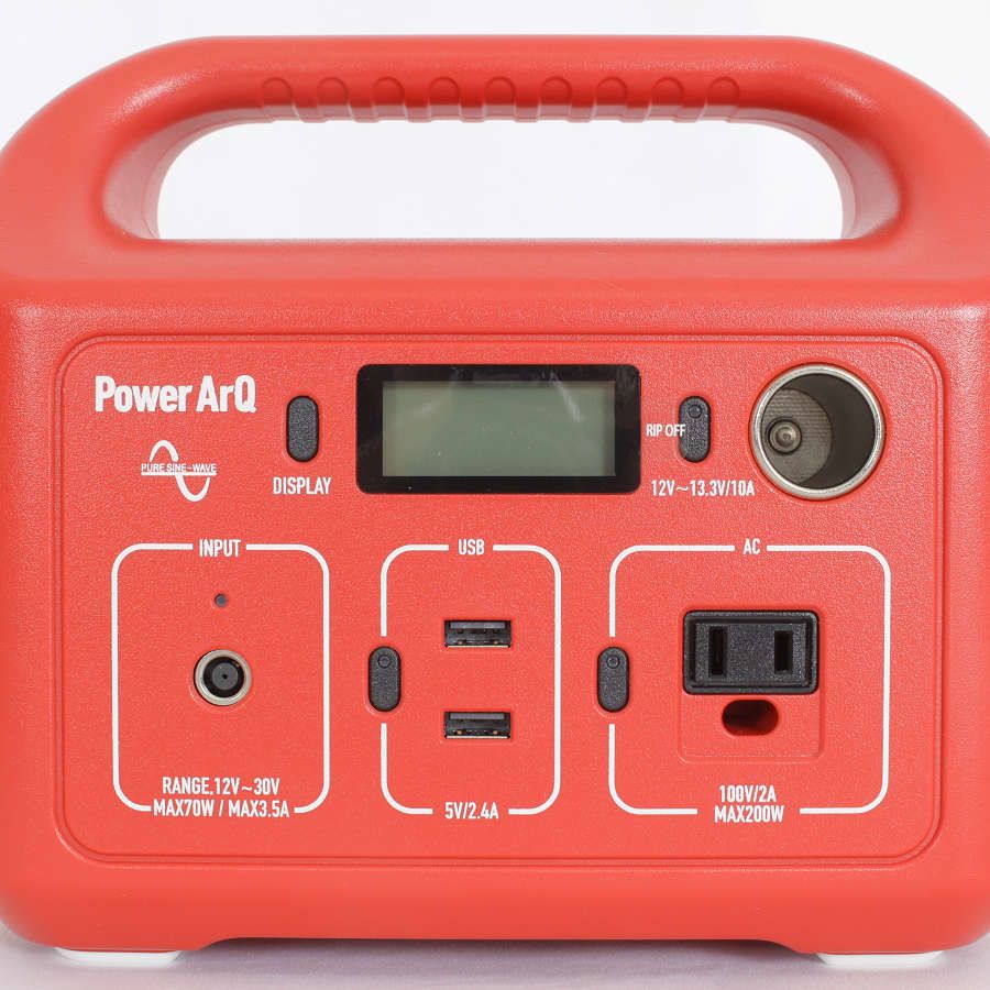 Smart Tap ポータブル電源 PowerArQ mini レッド