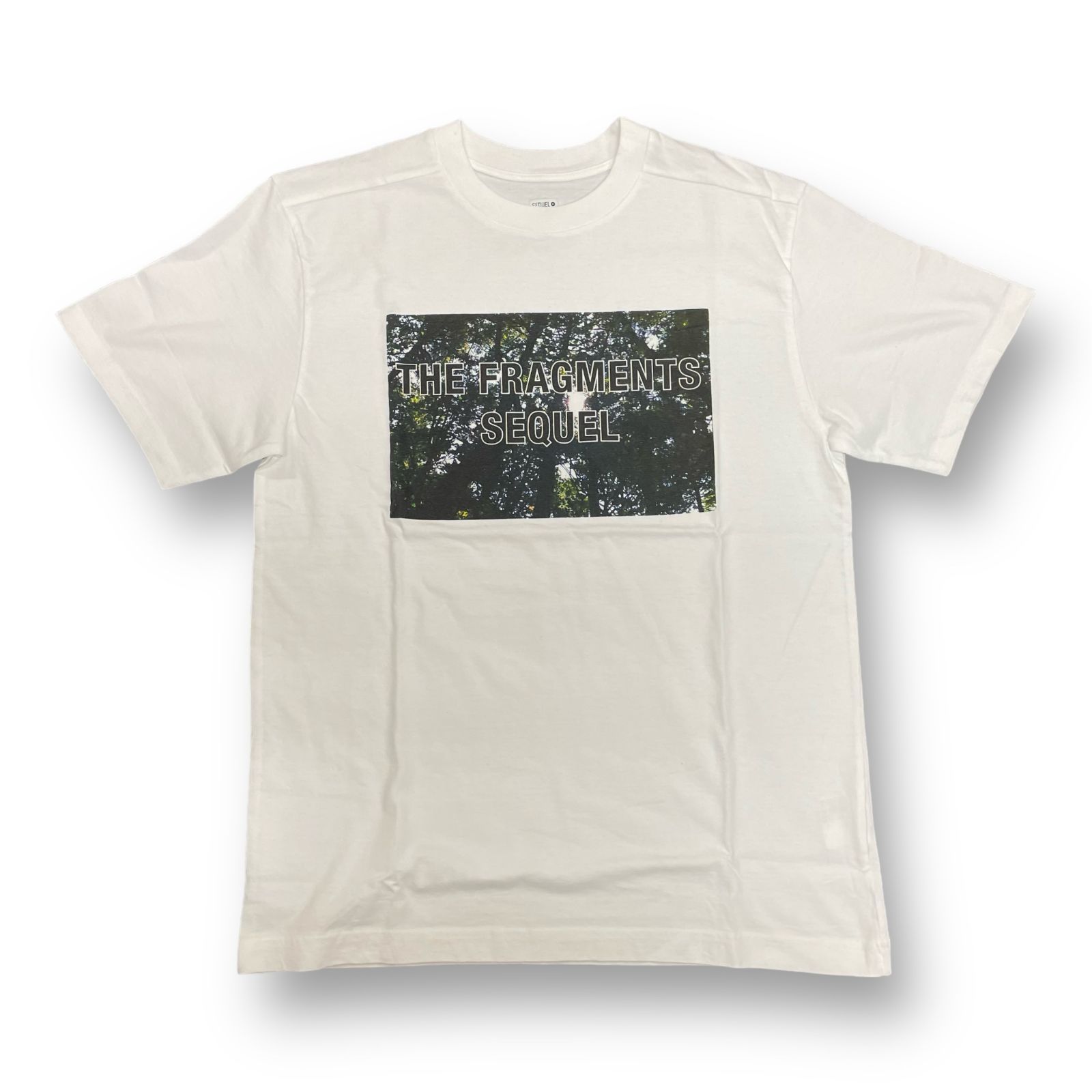 定価13200円 新品 SEQUEL SQ-21AW-ST-12 FRAGMENT コラボ フォトプリント Tシャツ WHITE シークエル  フラグメント ホワイト S 54917A