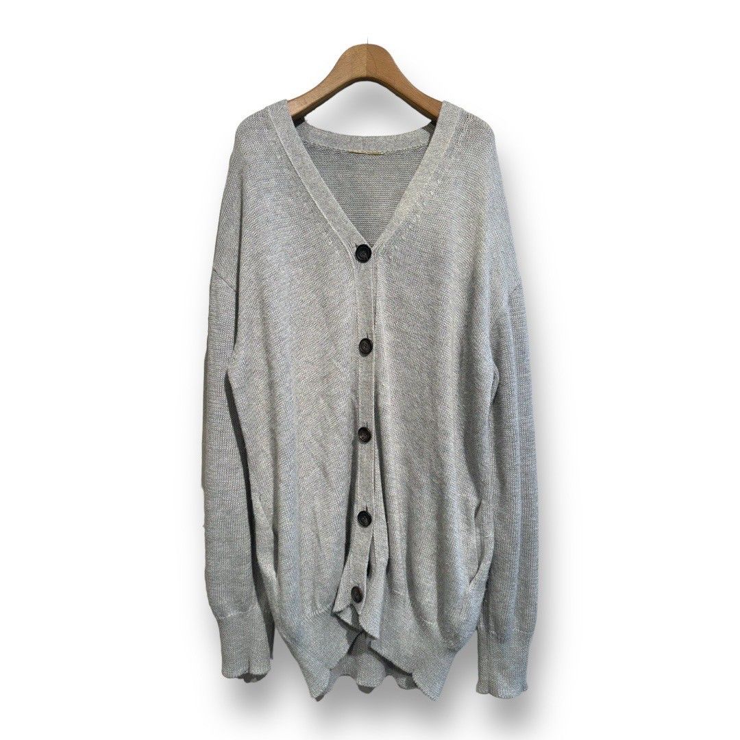DEUXIEME CLASSE - 美品　グレー　　ドゥーズィエムクラス WISH クルーネック カーディガン Deuxieme Classe⭐️WISH クルーネックカーディガン ⭐️グレー
