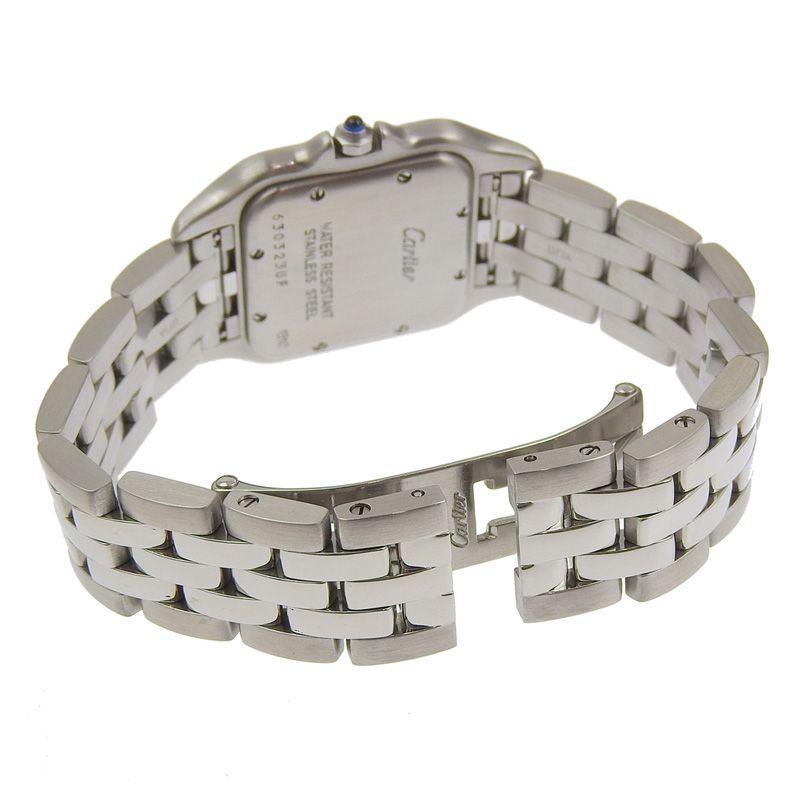 カルティエ CARTIER 時計 パンテールMM ボーイズ クォーツ 腕時計 SS ホワイト文字盤 W25054P5 中古 新入荷 CA0478 Cartier - カルティエ CARTIER 時計 パンテールMM ボーイズ クォーツ