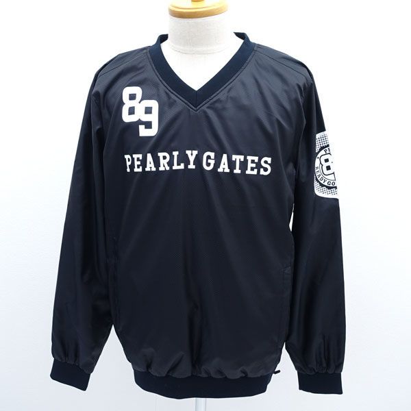 PEARLY GATES パーリーゲイツ ◆2点セット ツインスニードジャック ウィンドブレーカー ブラック サイズ6 053-221119 メンズファッション