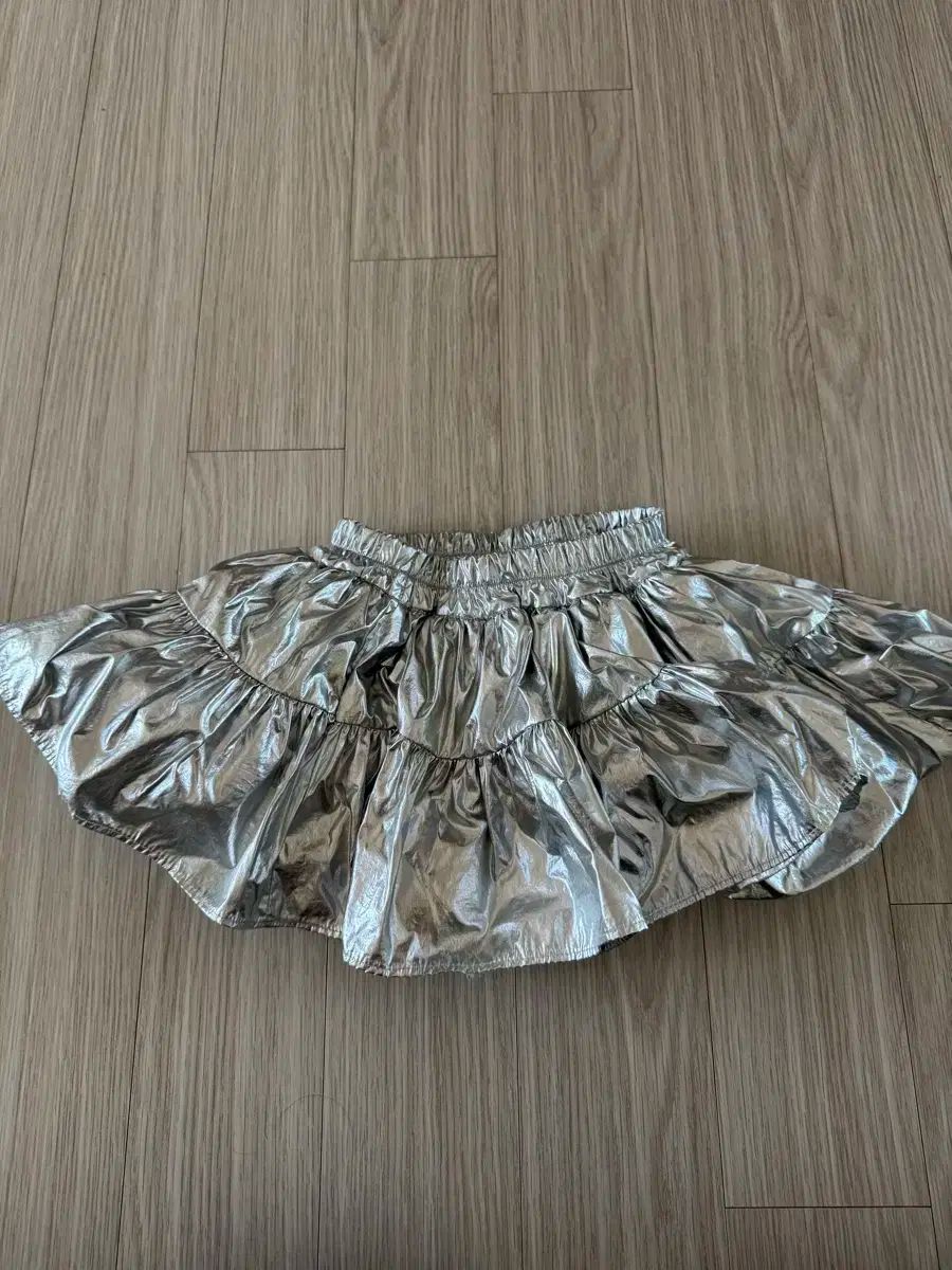 ウォニーリボン シルバーメタルスカート Sサイズ
