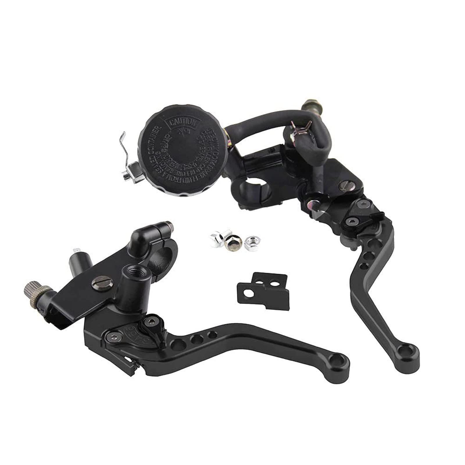 人気商品Sporacingrts 汎用 バイク マスターシリンダー ブレーキφ22mm7/8インチ アジャスタブル ブレーキ クラッチ レバーセット 6段階可変 ブラック